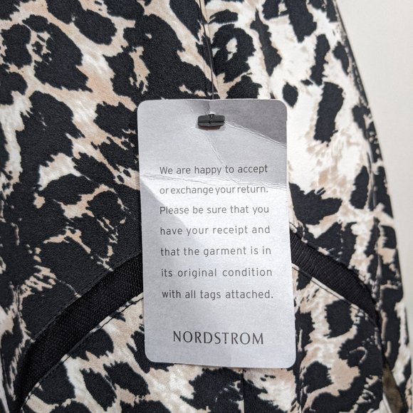 NWT Adrianna Papell Leopard Animal Print Dress - Mesh Piping size 10 - Picture 5 of 11